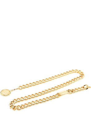 CHANEL Pre-Owned 1950-1970 Gold Plated CC Medallion Chain belt