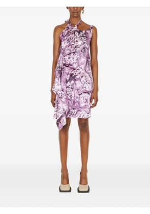 Ninamounah ruffled-detail midi dress - Pink