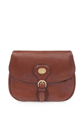 The Bridge buckle-detail flap-top shoulder bag - Brown