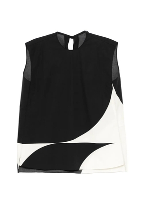 LESS colour-block blouse - Black