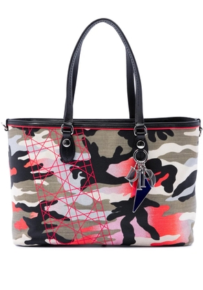 Christian Dior Pre-Owned 2011 Anselm Reyle Medium Canvas Camouflage tote bag - Grey