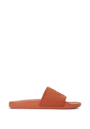 ANINE BING Isla logo-embossed slides - Red