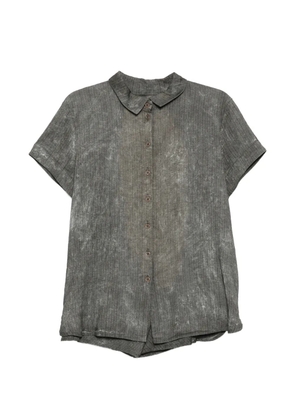 Rundholz pinstripe short-sleeve shirt - Grey