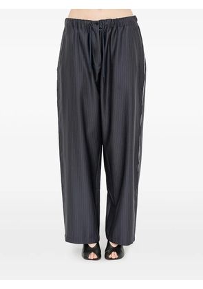 FAÇON JACMIN Pieter pinstriped straight trousers - Blue
