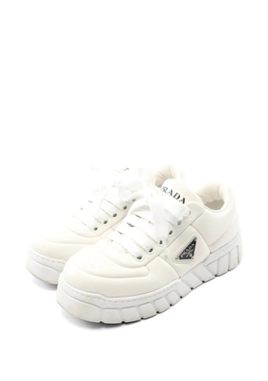 Prada Pre-Owned 2010s triangle-logo sneakers - White