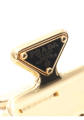 Prada Pre-Owned 2010s logo-plaque hair clip - Gold