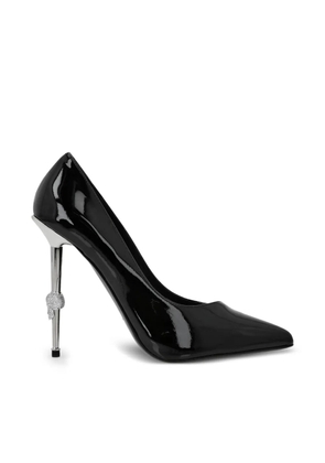 Philipp Plein skull heel pumps - Black