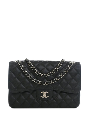 CHANEL Pre-Owned 2014-2015 Jumbo Classic Caviar Double Flap shoulder bag - Black