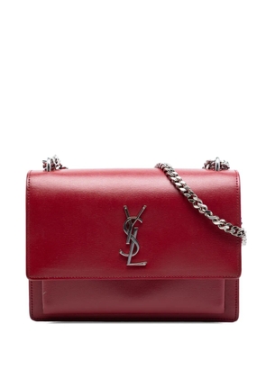 Saint Laurent Pre-Owned 2018 Medium Calfskin Monogram Sunset crossbody bag - Red