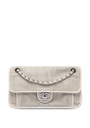 CHANEL Pre-Owned 2012-2013 Medium Perforated Calfskin Up In The Air Flap shoulder bag - White