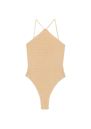 Missoni halterneck swimsuit - Gold