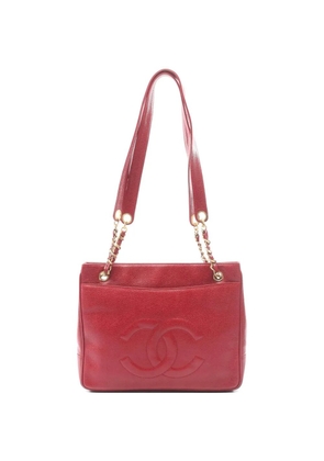 CHANEL Pre-Owned 2000s Coco Mark chain shoulder bag - Red