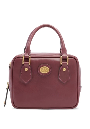 The Bridge Story Donna logo-plaque leather mini shoulder bag - Red