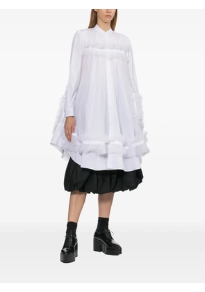 Noir Kei Ninomiya ruffled mini dress - White