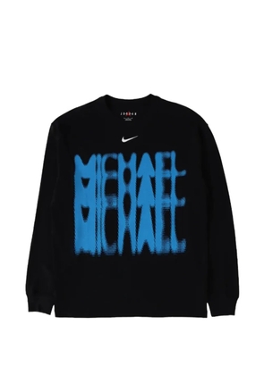 Nike graphic-print long-sleeve T-shirt - Black
