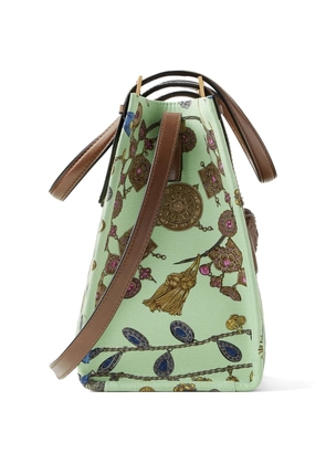 Versace Rivière printed canvas tote - Green