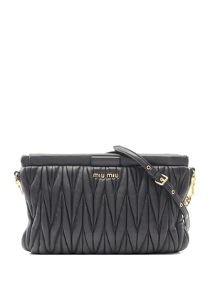 Miu Miu Pre-Owned 2010s Matelassé shoulder bag - Black