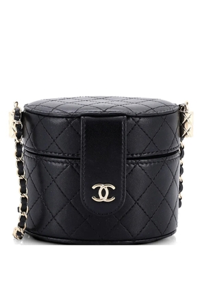 CHANEL Pre-Owned CC Allure Vanity Case with Chain Quilted Lambskin Small crossbody bag - Black