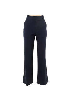 Chloé Pre-Owned high-waisted flared trousers - Blue