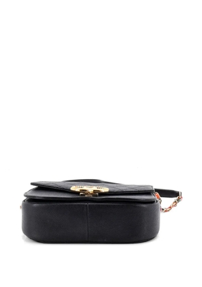 CHANEL Pre-Owned Thread Around Flap Bag Quilted Caviar Small shoulder bag - Black