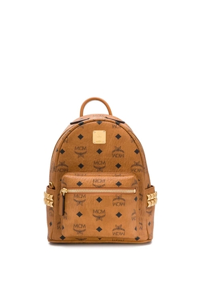 MCM Visetos-print leather backpack - Brown