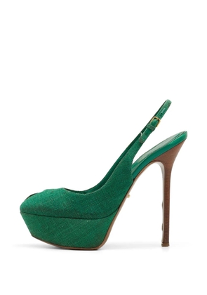 Sergio Rossi Cachet peep-toe platform sandals - Green