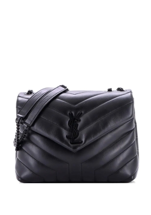 Saint Laurent Pre-Owned Loulou Matelasse Chevron Leather Small shoulder bag - Black