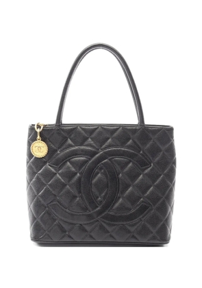 CHANEL Pre-Owned 1997-1999 quilted leather tote bag - Black