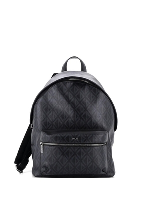 Christian Dior Pre-Owned Rider CD Diamond Coated Canvas Large backpack - Black