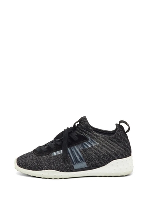 Tod's Vintage suede-trim sneakers - Black