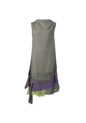 VENICEW sleeveless layered dress - Brown