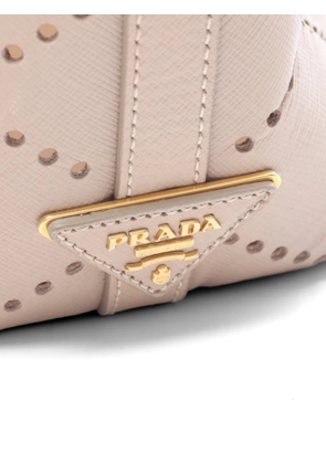Prada Pre-Owned 2000s perforated leather tote bag - Neutrals