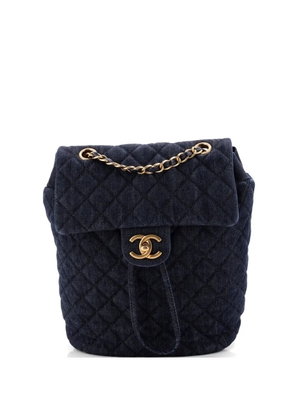CHANEL Pre-Owned Urban Spirit Quilted Denim Small backpack - Blue