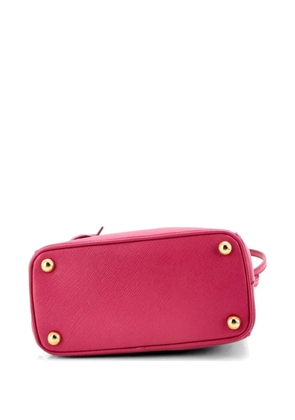 Prada Pre-Owned Galleria Double Zip Tote Saffiano Leather Mini crossbody bag - Pink