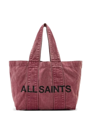 AllSaints logo-print tote bag - Red