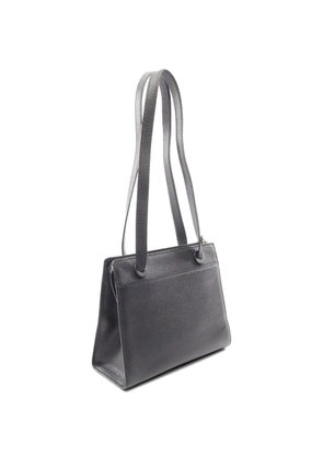 CHANEL Pre-Owned 1997-1999 Caviar skin logo tote bag - Black