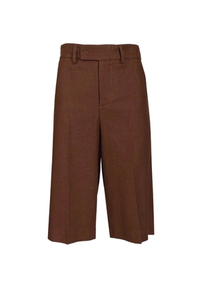 Al Duca D’Aosta 1902 pressed-crease shorts - Brown