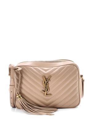 Saint Laurent Pre-Owned Lou Camera Bag Matelasse Chevron Leather Small crossbody bag - Neutrals