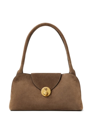Versace Vivian crosta Suede small east/west shoulder Bag - Brown