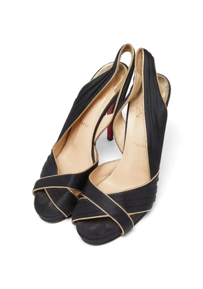 Christian Louboutin Pre-Owned platform slingback sandals - Black