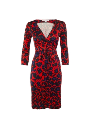 Diane Von Furstenberg Vintage floral-print dress - Red