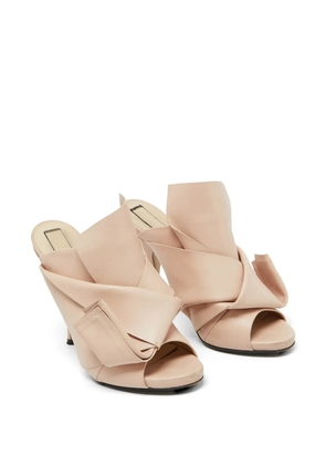 Nº21 Ronny leather mules - Neutrals