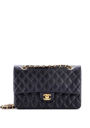 CHANEL Pre-Owned Classic Double Flap Bag Quilted Lambskin Medium shoulder bag - Black