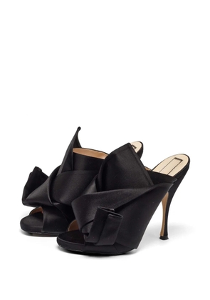 Nº21 knot-detail sandals - Black
