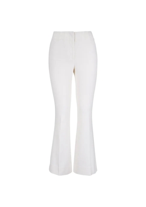 Veronica Beard pressed-crease flared trousers - Neutrals
