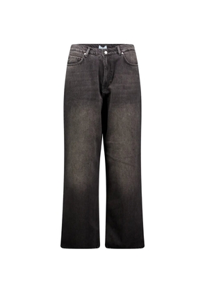 3.PARADIS padded wide-leg jeans - Black