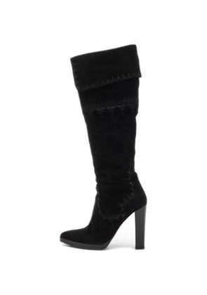 Hermès Pre-Owned Crusader embroidered boots - Black