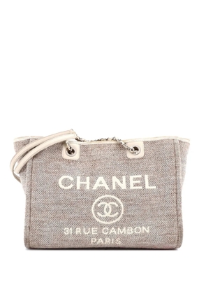 CHANEL Pre-Owned Deauville Tweed Small tote bag - Neutrals