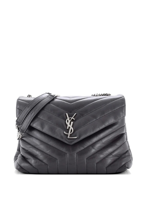 Saint Laurent Pre-Owned Loulou Matelasse Chevron Leather Medium shoulder bag - Grey