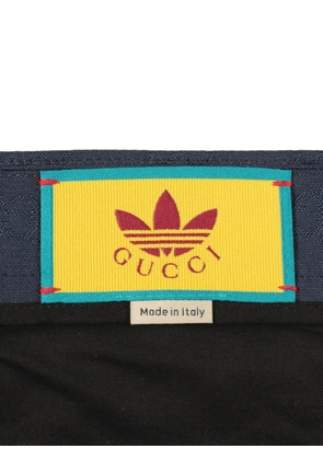 Gucci Pre-Owned x Adidas GG Trefoil jacquard trousers - Blue